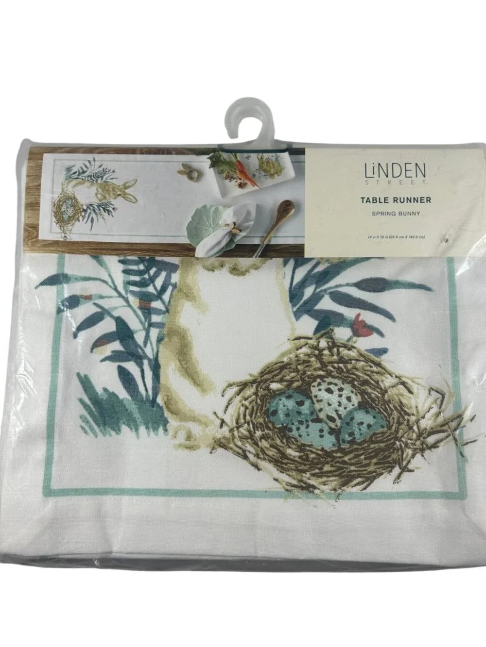 Linden Street Table Runner Spring Bunny Easter Spring Eggs 14